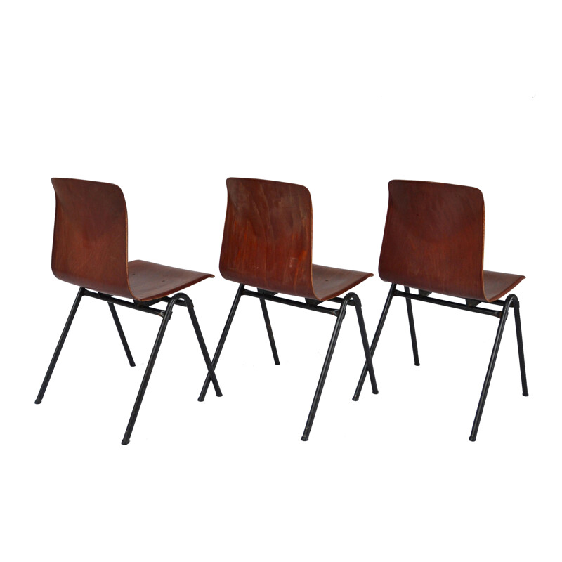 3 Galvanitas S25 vintage Chairs - 1960s 