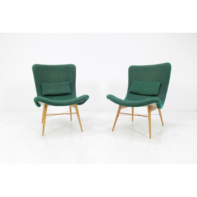 Czechoslovakia easy chairs, Miroslav Navratil - 1960s