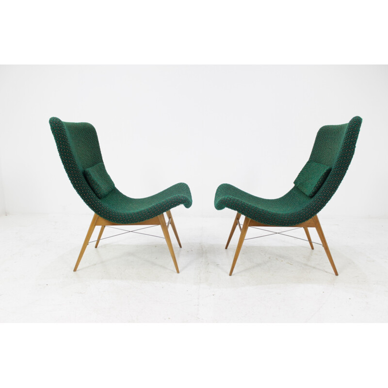 Czechoslovakia easy chairs, Miroslav Navratil - 1960s