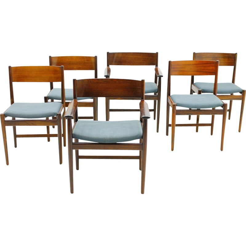 Set of six Danish dining Chairs Sibast by Arne Vodder, Denmark - 1960s