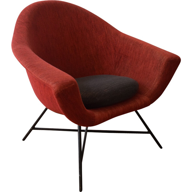 Fauteuil vintage modèle 58 par Geneviève Dangles et Christian Defrance - 1960