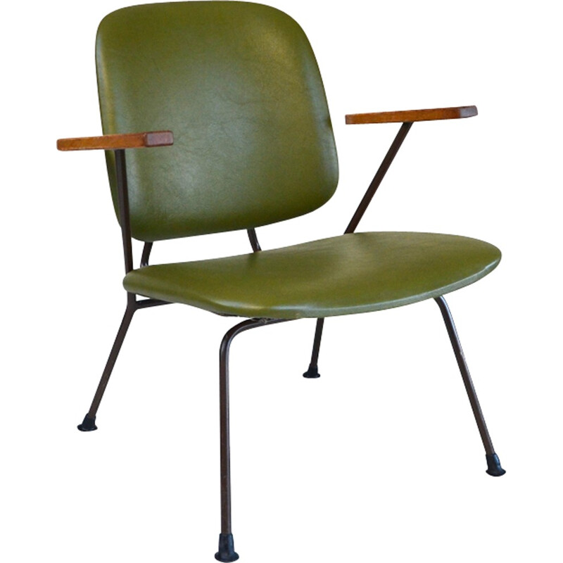 Mid-century green Armchair by W.H Gispen for Kembo - 1950s