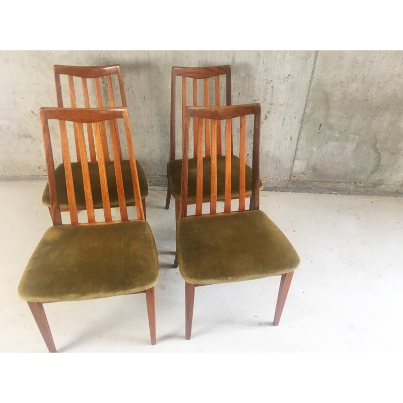 Suite de 4 chaises vintage par G plan Fresco - 1970