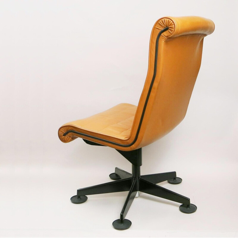 Leather office chair, Richard SAPPER - 1970s