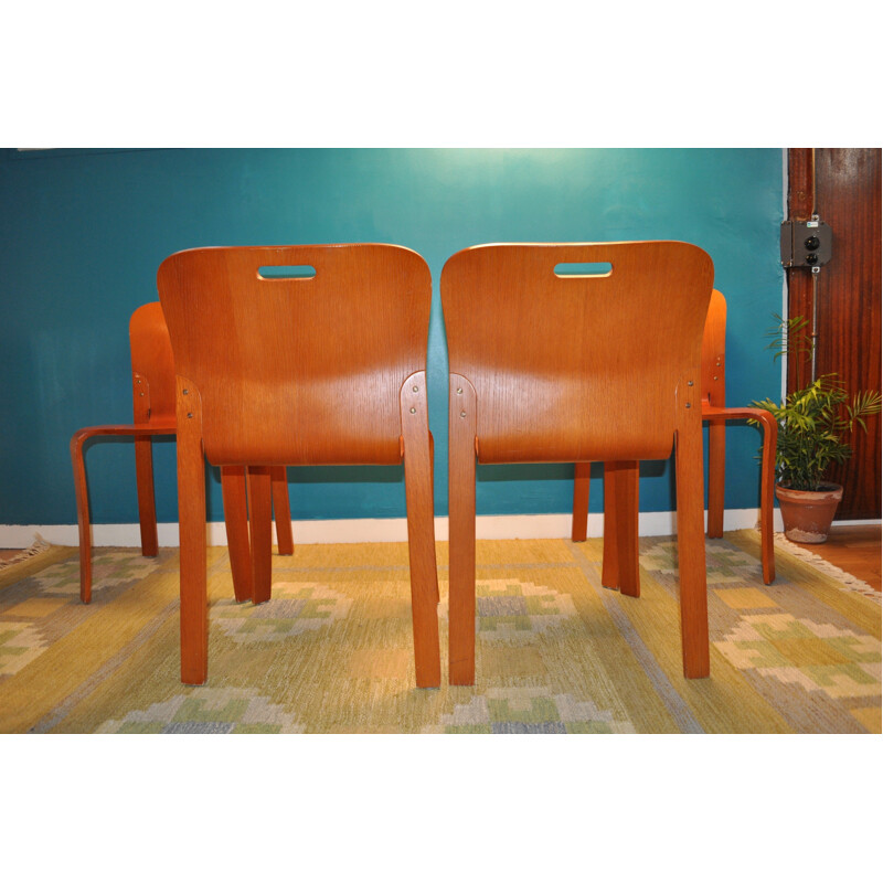 Set of 4 chairs by Karl-Erik Ekselius for JOC Vetlanda - 1960s