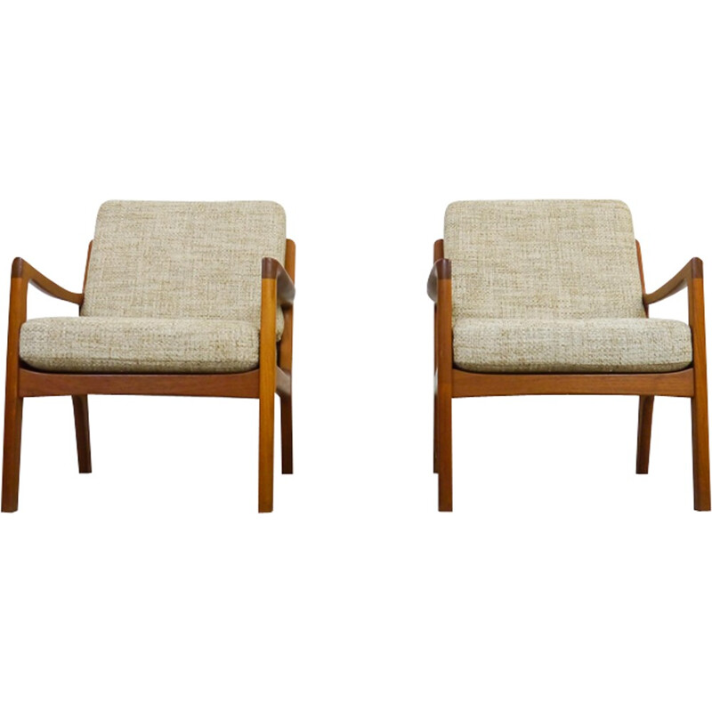 Pair of Senator teak armchairs by Ole Wanscher - 1960s