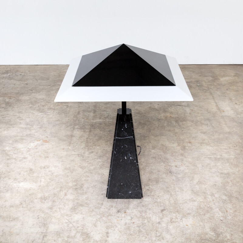 Paire lampe de table en marbre "abat-jour" Cini Boeri pour Arteluce - 1970