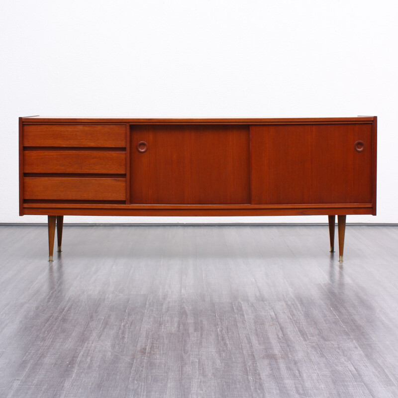 Vintage teak sideboard, scandinavian design - 1960s