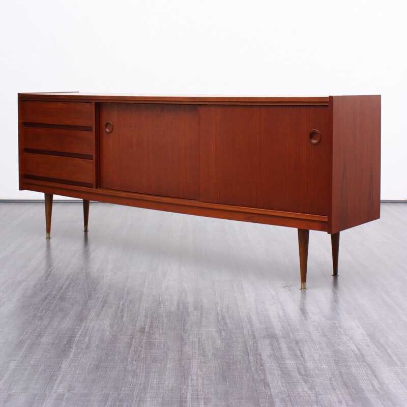 Vintage teak sideboard, scandinavian design - 1960s