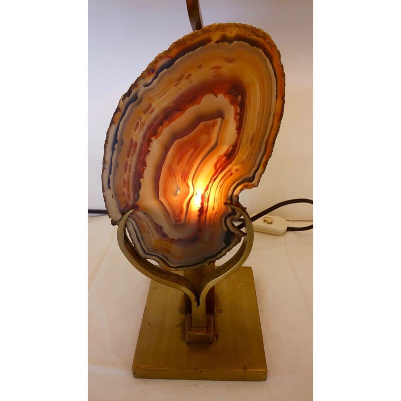 Lampe de table fossile de Willy Daro - 1970
