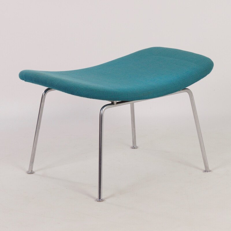Blue footstool by Pierre Paulin for Artifort - 1950s