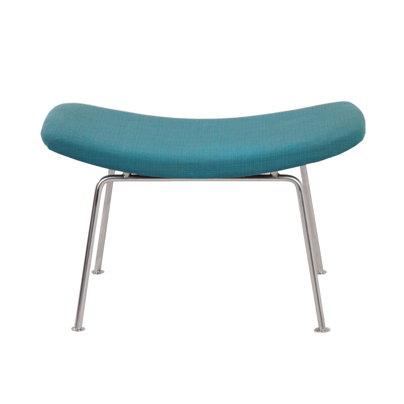 Blue footstool by Pierre Paulin for Artifort - 1950s