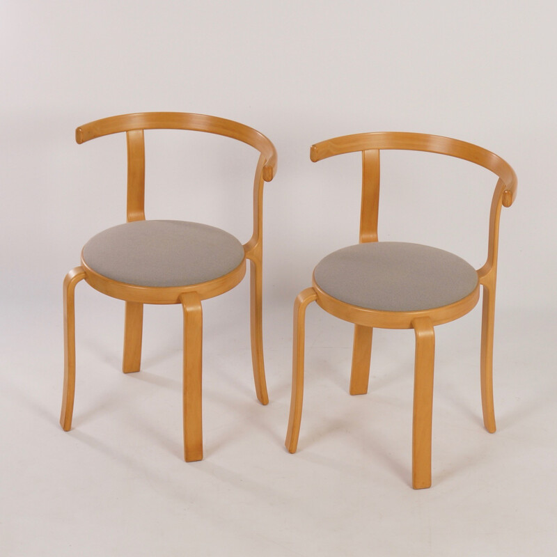 Pair of Danish chairs by Rud Thygsen & Johnny Sorensen - 1980s