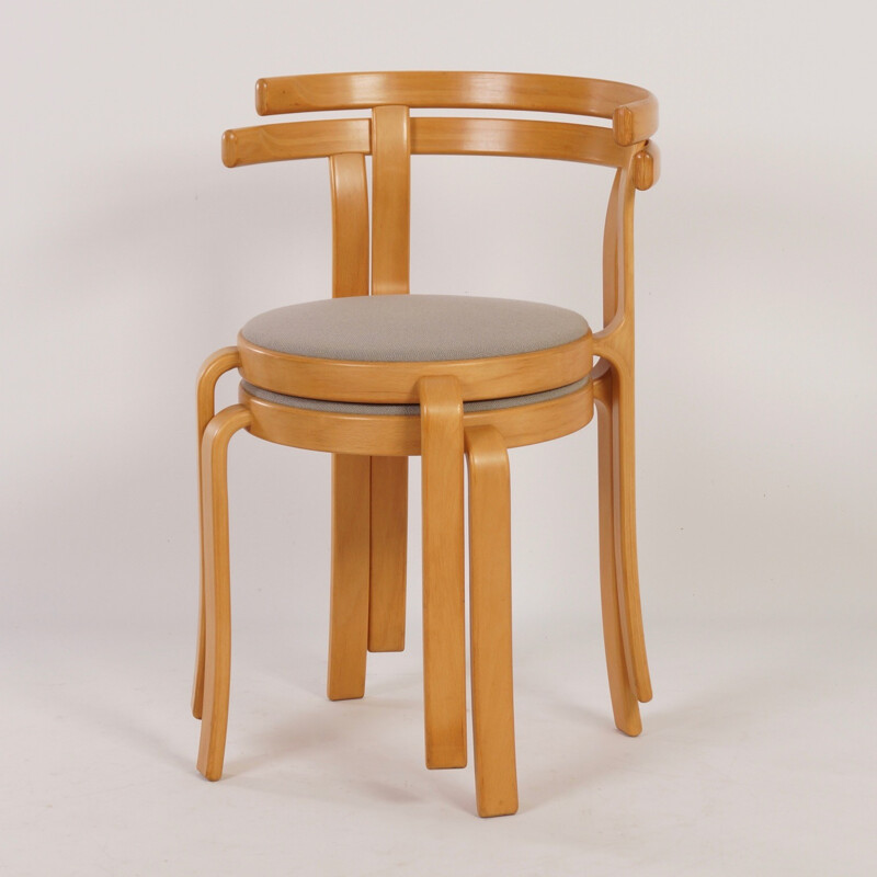 Pair of Danish chairs by Rud Thygsen & Johnny Sorensen - 1980s