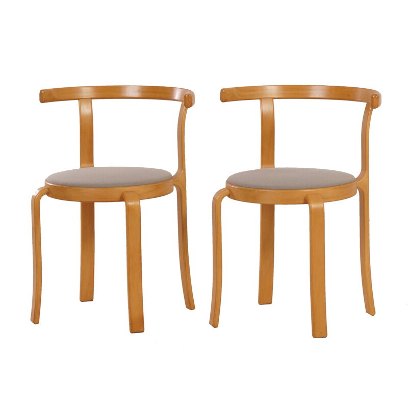 Pair of Danish chairs by Rud Thygsen & Johnny Sorensen - 1980s