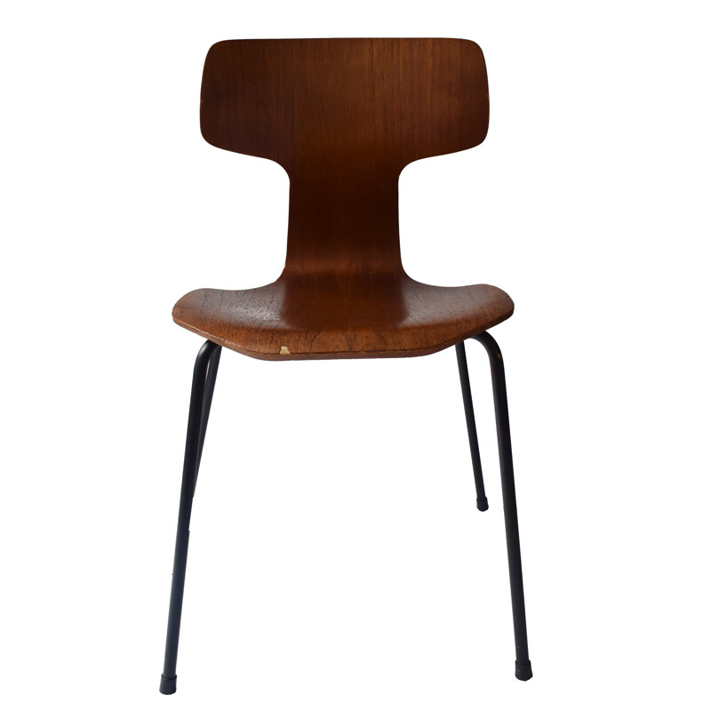 Vintage "Hammer" chair by Arne Jacobsen for Fritz Hansen - 1960s