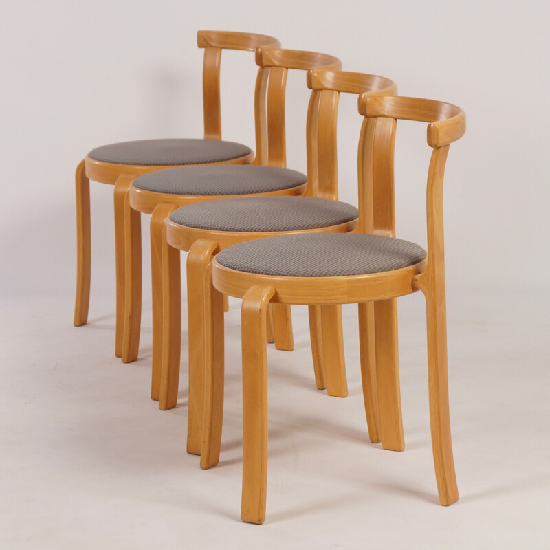 Set of 4 chairs by Thygsen & Sørensen pour Magnus Olesen - 1980s