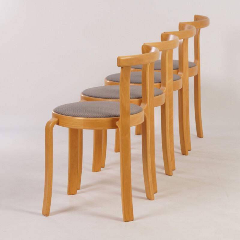 Set of 4 chairs by Thygsen & Sørensen pour Magnus Olesen - 1980s