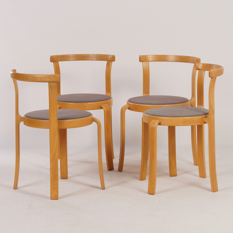 Set of 4 chairs by Thygsen & Sørensen pour Magnus Olesen - 1980s