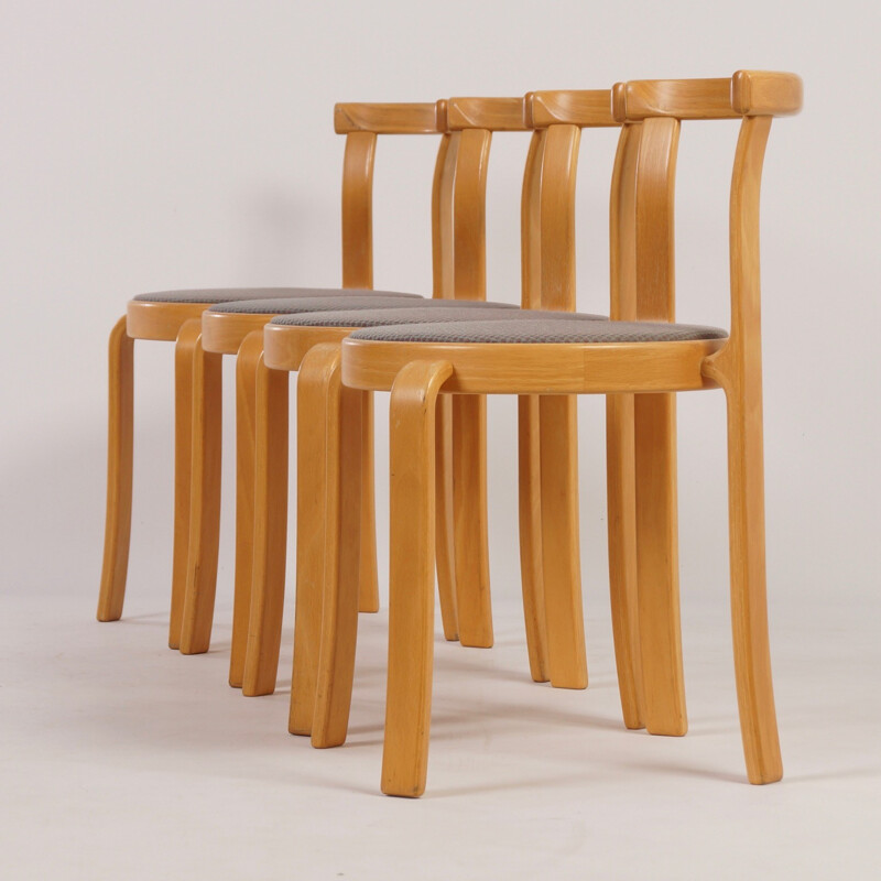 Set of 4 chairs by Thygsen & Sørensen pour Magnus Olesen - 1980s