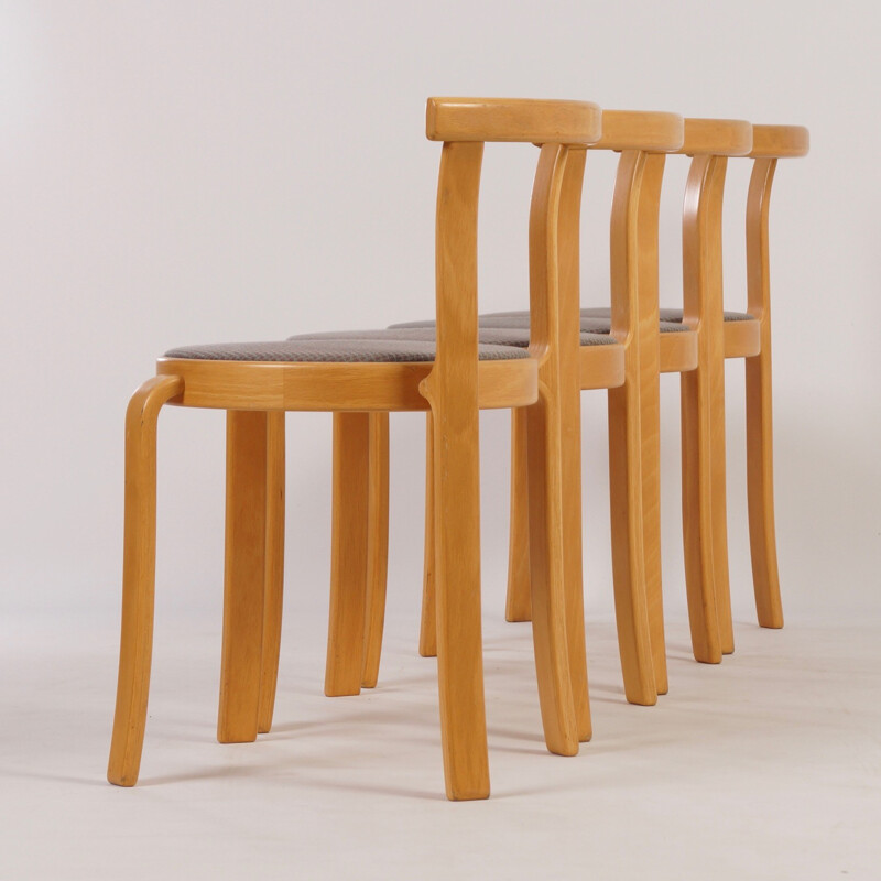 Set of 4 chairs by Thygsen & Sørensen pour Magnus Olesen - 1980s