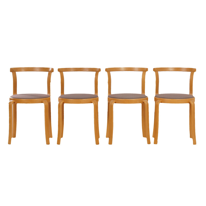 Set of 4 chairs by Thygsen & Sørensen pour Magnus Olesen - 1980s