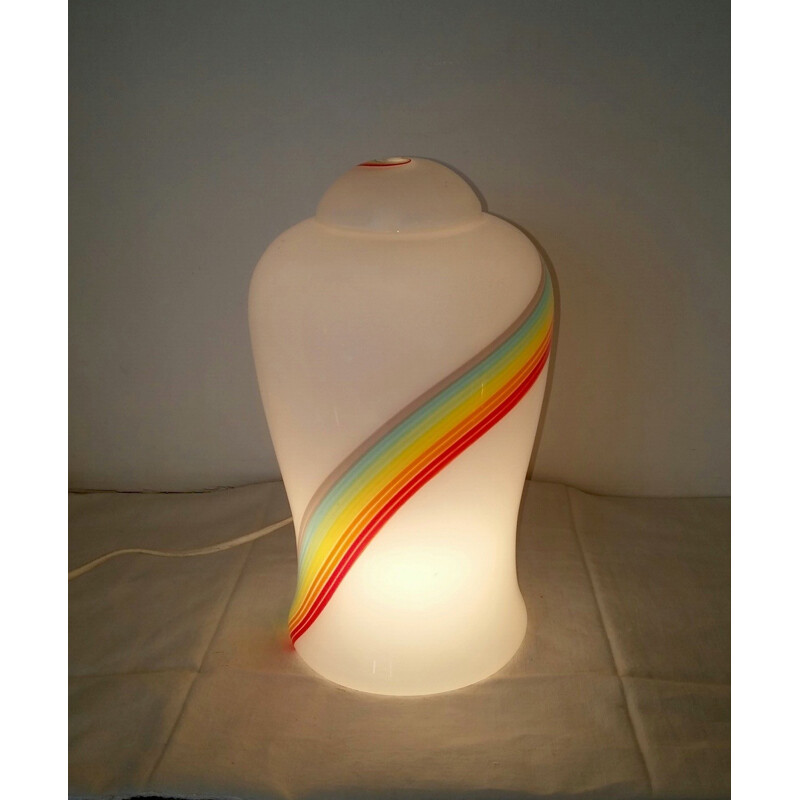 Murano rainbow lamp - 1970s