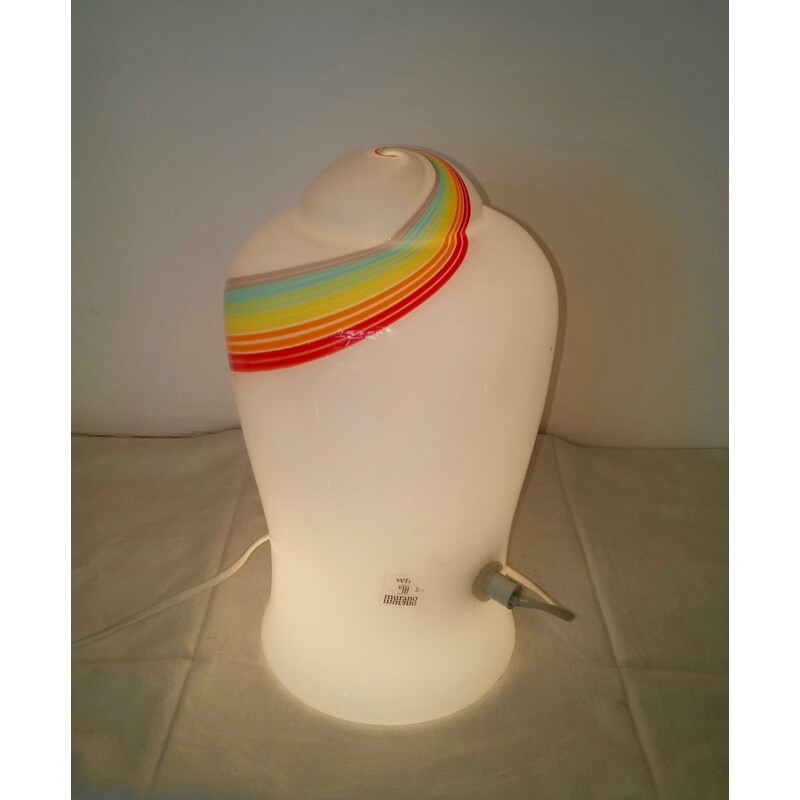 Murano rainbow lamp - 1970s