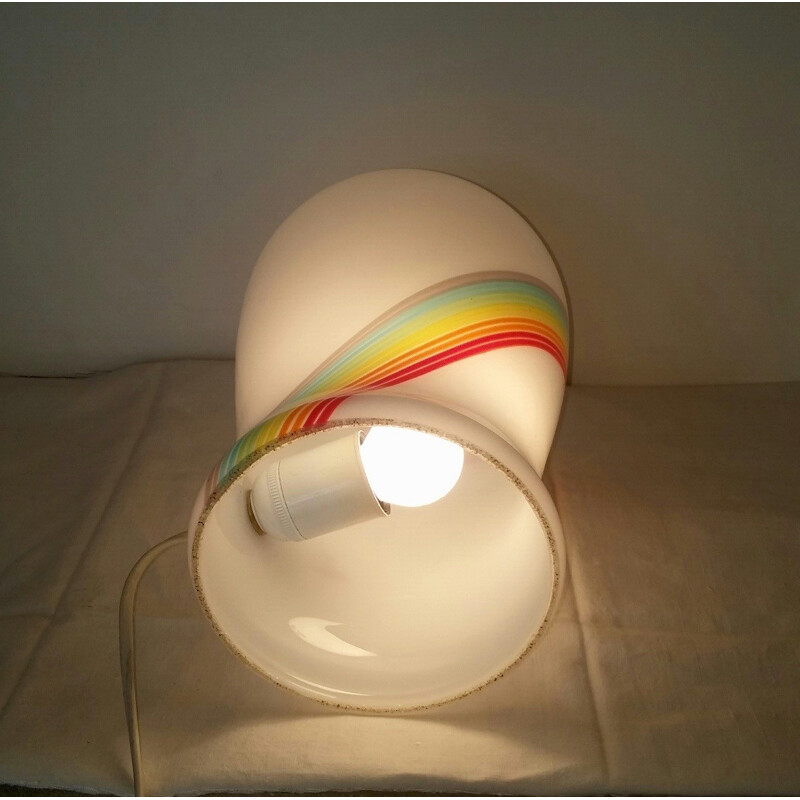 Small vintage murano rainbow lamp - 1970s