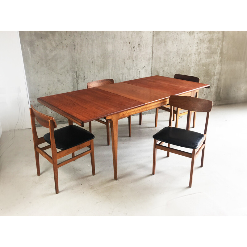 Ensemble de salle à manger vintage en bois - 1970