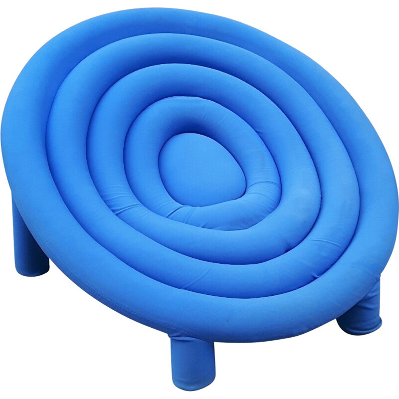 Blue low chair "ioio", Sophie Larger - 1999