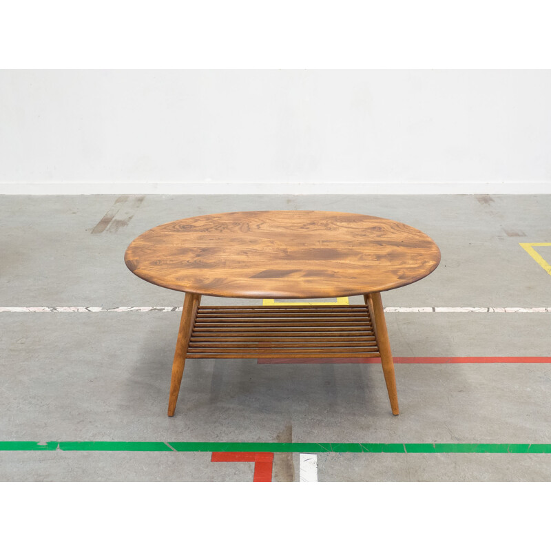 Elm coffee table designed by Ercolani for Ercol - 1960s