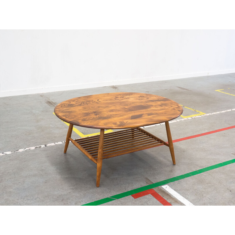 Elm coffee table designed by Ercolani for Ercol - 1960s