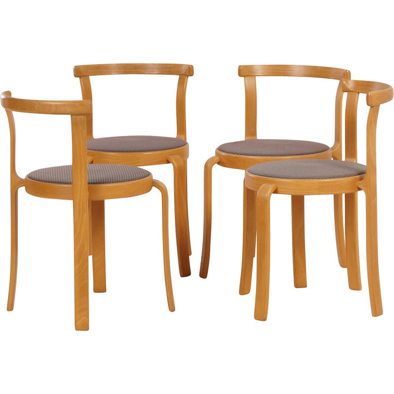 Set of 4 chairs by Thygsen & Sørensen pour Magnus Olesen - 1980s