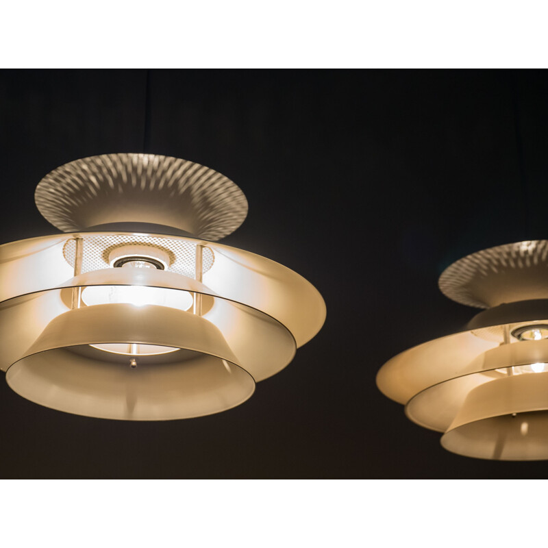Pair of Carina pendant lights by Design Light AS - 1970s