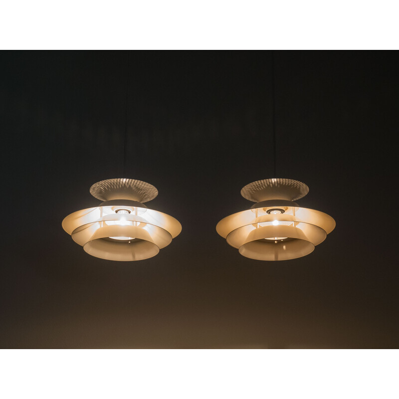 Pair of Carina pendant lights by Design Light AS - 1970s