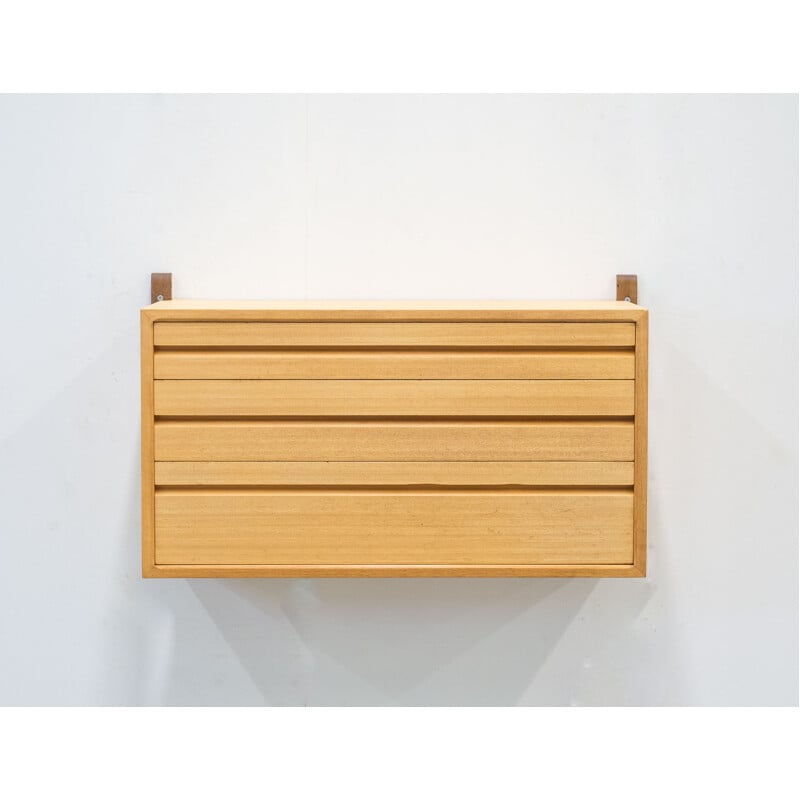 Wall mounted chest of drawers by Royal System by Poul Cadovius - 1950s