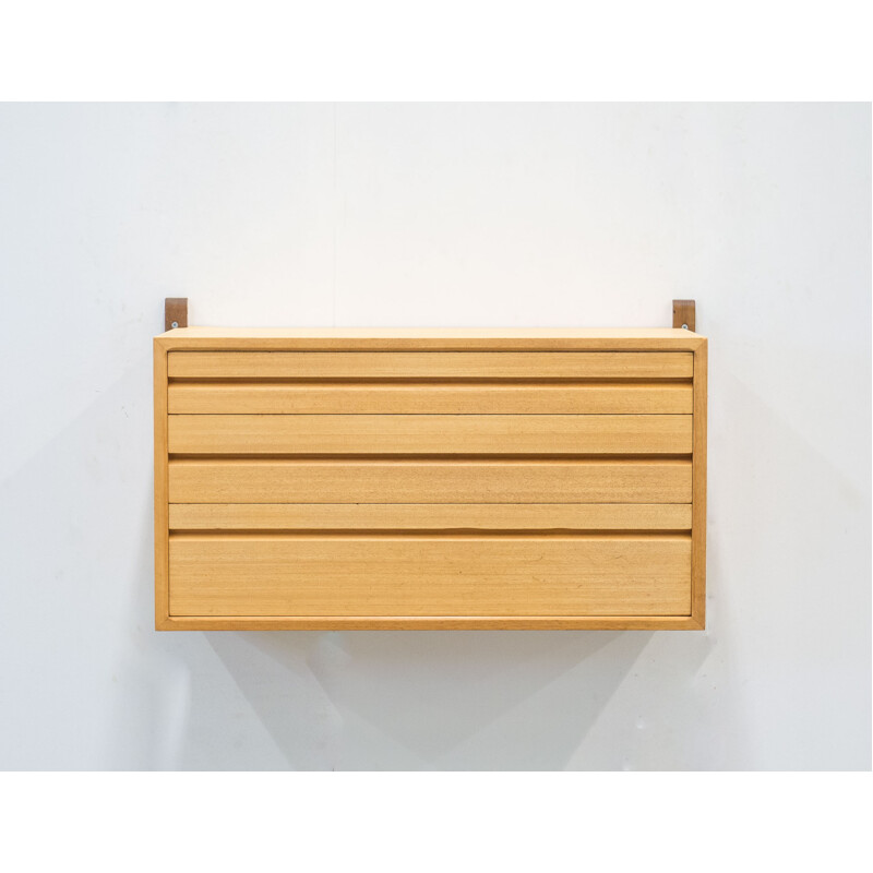 Wall mounted chest of drawers by Royal System by Poul Cadovius - 1950s