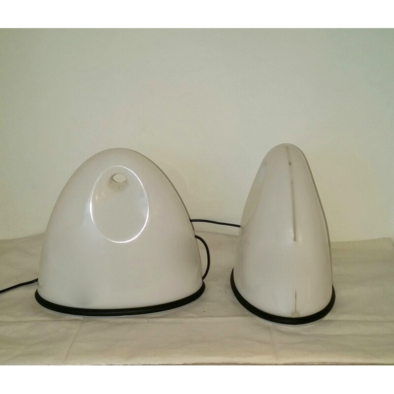 Paire de lampes minimaliste Lalea Guzzini - 1980