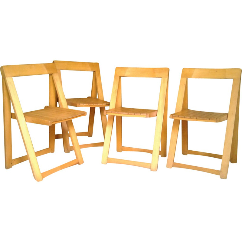 Lot de 4 chaises de Aldo Jacober pour Alberto Bazzani - 1960