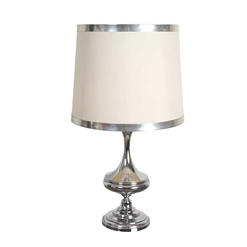 Lampe de table vintage en blanc - 1970