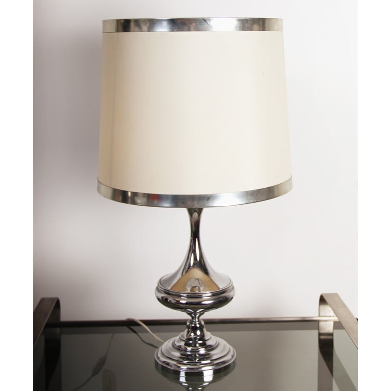 Mid-century white table lamp - 1970