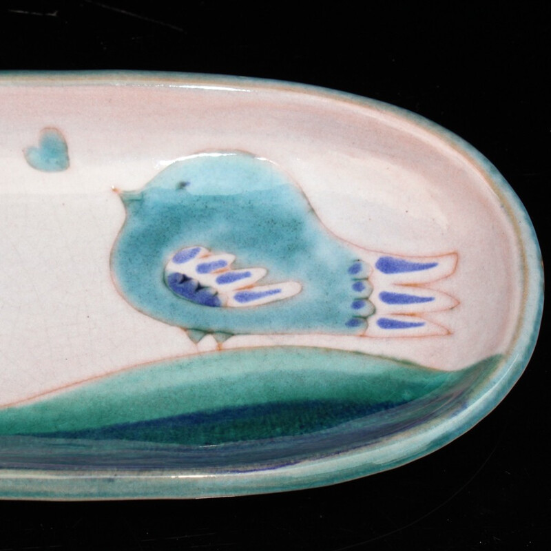 Cloutier Brothers vintage ceramic pocket tray, 1950