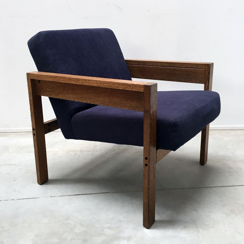 Vintage purple armchair by Hein Stolle for Spectrum - 1950s