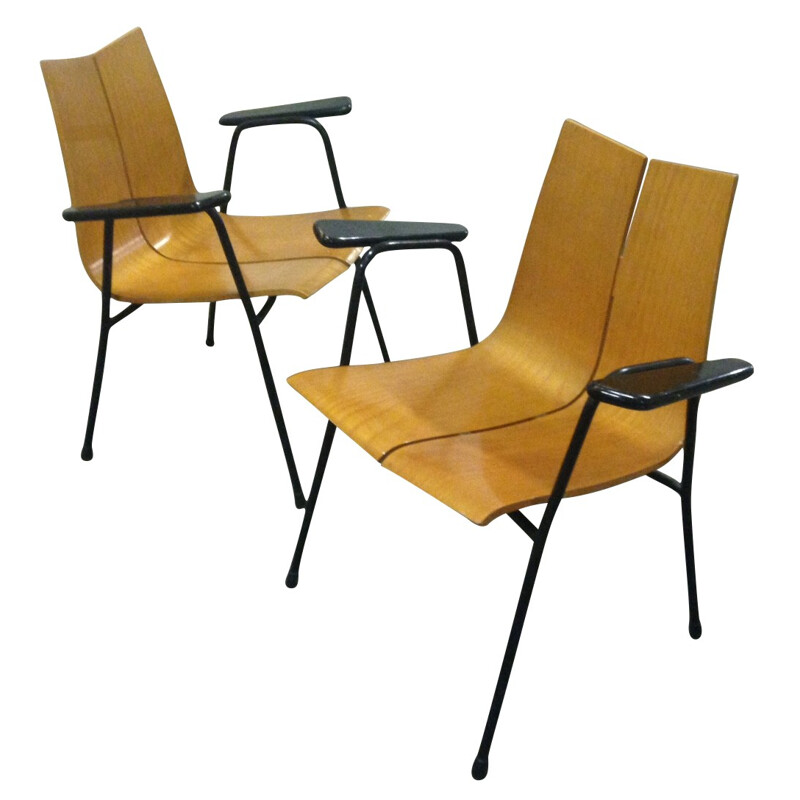 Pair of armchairs, Hans BELLMANN - 1950s