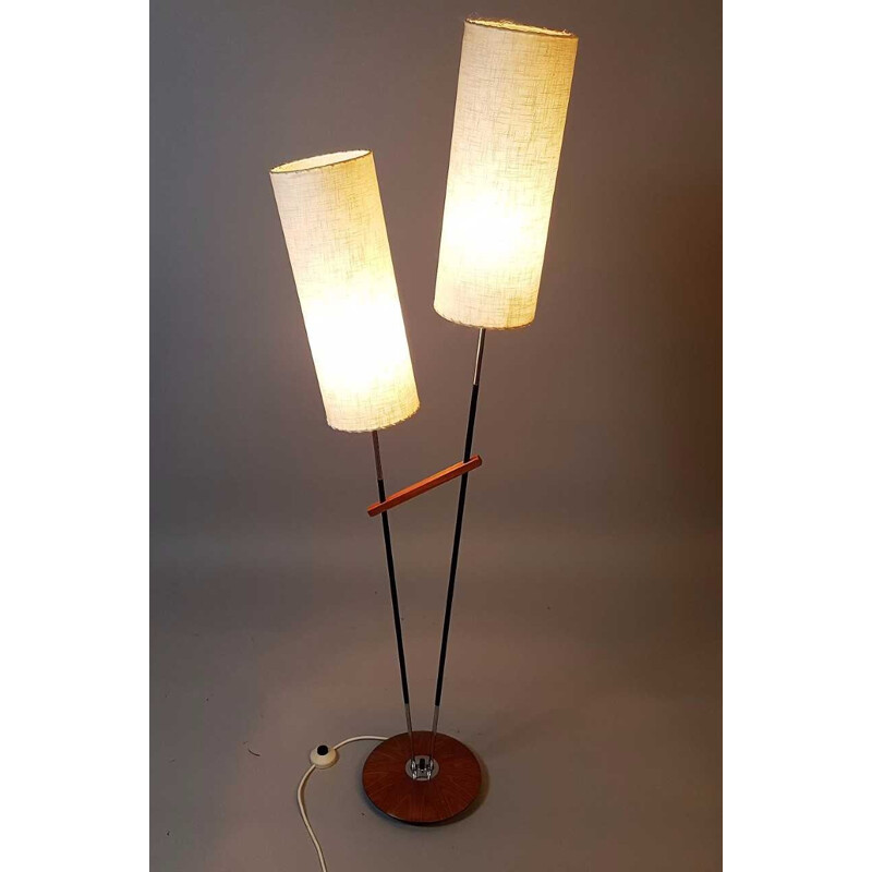 Vintage two-armed floor lamp - 1960s