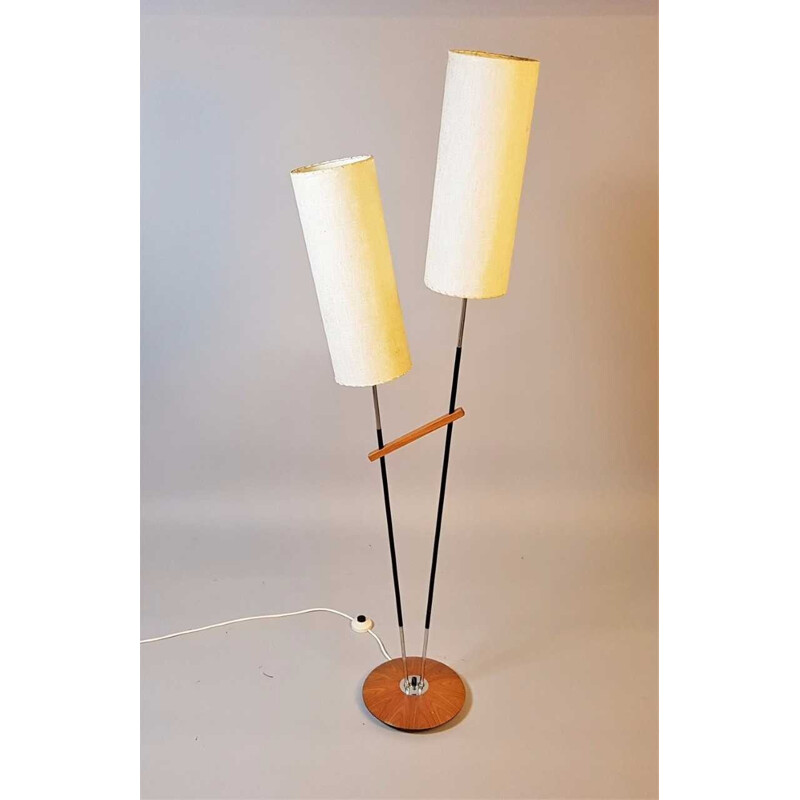 Lampadaire vintage à deux bras - 1960