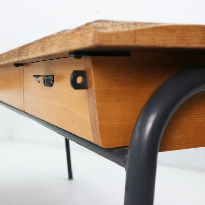 School desk in formica and wood, Germany - 1960s