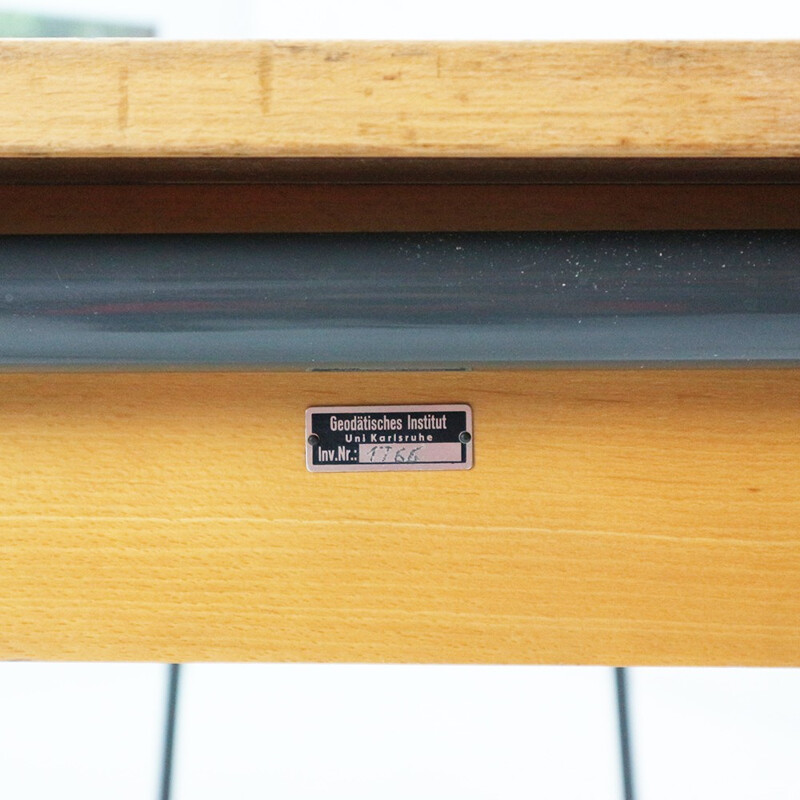 School desk in formica and wood, Germany - 1960s