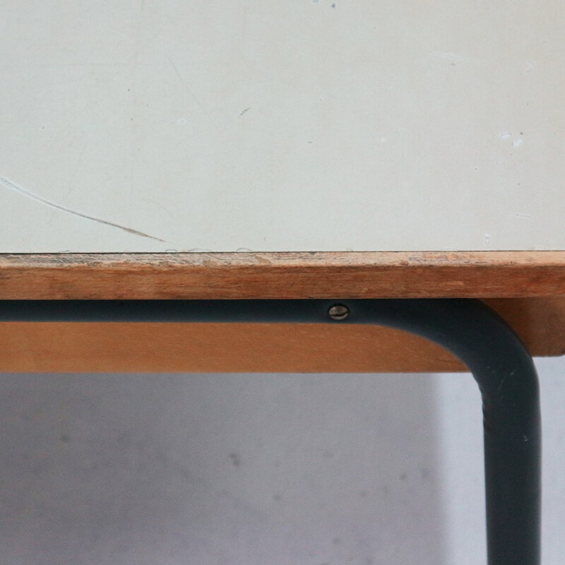 School desk in formica and wood, Germany - 1960s